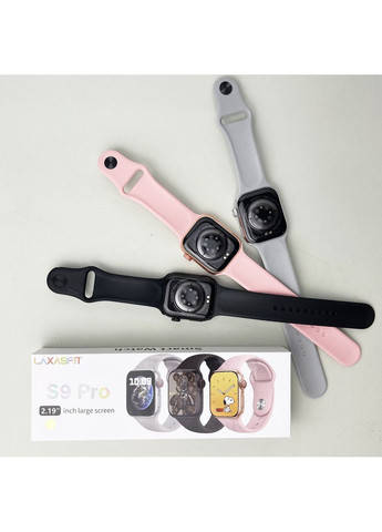 Розумний годинник Smart S9 Pro чорний із сенсорним екраном для Android та IOS фітнес годинник для здоров'я Smart Watch Watch 45 mm (372460363)