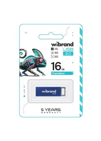 USB флеш накопитель (WI2.0/CH16U6U) Wibrand 16GB Chameleon Blue USB 2.0 (366664278)