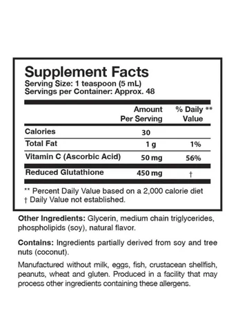 Tri‐Fortify Liposomal Glutathione Orange / Липосомальный глутатион, 240 мл Researched Nutritionals (400532629)