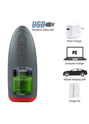Мастурбатор автоматичний Hi-Tech Red з обертанням і вібрацією No Brand (303892083)