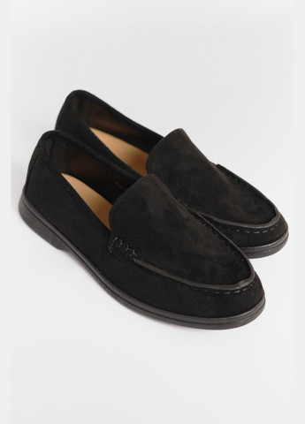 Туфлі-лофери жіночі чорного кольору Let's Shop (292548761)
