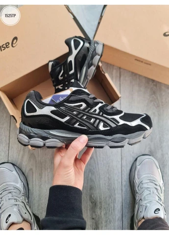 Чорні Осінні кросівки Asics Gel NYC Graphite Grey Black 1201A789-020