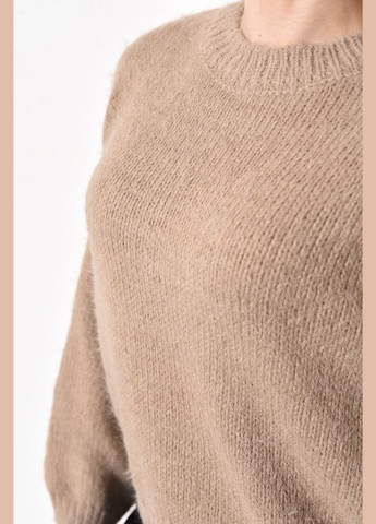 Бежевый зимний свитер женский бежевого цвета пуловер Let's Shop