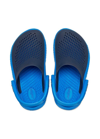 Синие крокс детские лайтрайд клог 360 и kids literide 360 Crocs