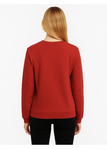 Червоний жіночий світшот з новорічним принтом up2fashion новорічний паєтки (353828527)