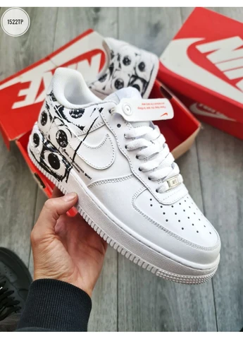 Комбіновані кросівки чоловічі nike air force 1 low х comme des garçons supreme найк аір форс 1 демісезон No Brand