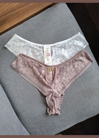 Ажурні жіночі трусики стрінги набір 2 шт Lavolle Стрінги (325419133)