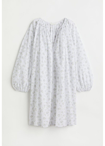 Білий повсякденний жіноча сукня оверсайз а-силуету н&м (57442) xs біла H&M