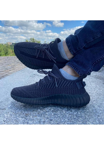 КРОСІВКИ ЖІНОЧІ ADIDAS YEEZY BOOST 350 CINDER REFLECTIVE АДІДАС ІЗІ БУСТ No Brand чорні демісезони (368855050)