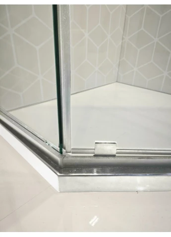 Душова кабіна без піддону SR SC06-100x100x200-TR-01 прозоре скло Easy Clean 8мм, хром (KR5365) KOER (388162933)