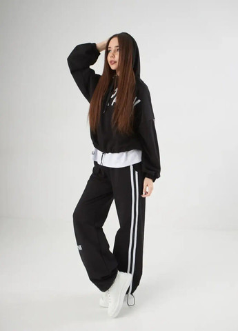 Спортивный костюм для девочки 146 см черный Kids (289978636)