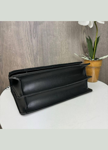 Замшевая мини сумочка клатч для девушек с магнитной застежкой и цепочкой черная (sku_1548) No Brand (330575807)