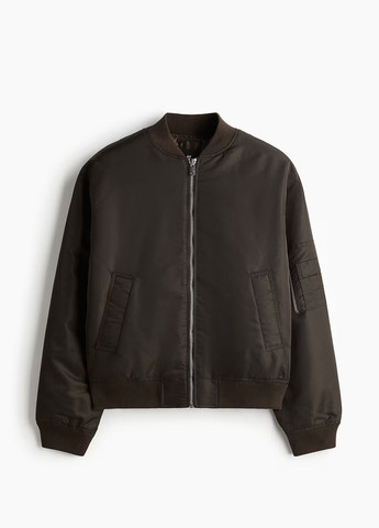 Темно-зелена демісезонна куртка H&M