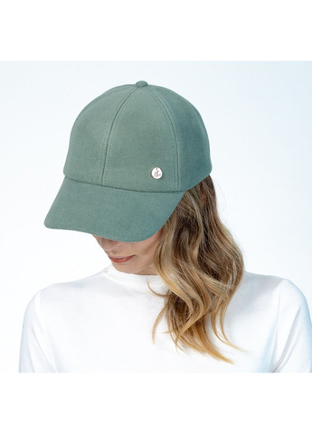 Бейсболка з регулятором жіноча кашемір зелена ШЕР LuckyLOOK 556-256 (322790075)