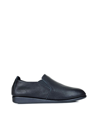 Шкіряні зручні жіночі туфлі без підборів чорні,,V3133-5-1 чор,36 Berkonty (292309059)