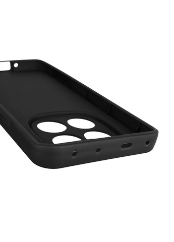Чохол силіконовий оригінальний Soft Touch з 3D принтом милий ведмедик для Poco X7 чорний (Повний захист камери) Xiaomi (377093862)