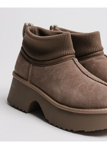 Уггі з носком на платформі замша вовна ALLSY (365548933)