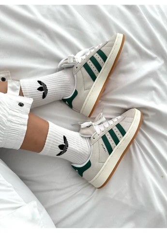 Черные летние кроссовки adidas campus 00s crystal dark green адидас кампус No Brand