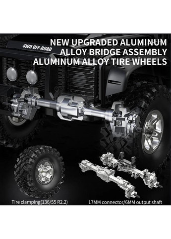 Радиоуправляемая машина Hyper Go H8H+ Defender 1:8 Brushless Crawler (Black) MJX (356494115)