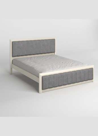 Двоспальне дерев'яне ліжко Барселона Б1 (S0505Y30R)/Аляска 93 (Сірий) 180х200 см (MBG-11880) Mebigrand (368281685)