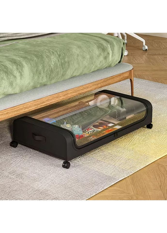 Подложковый органайзер на колесах для хранения вещей Clothes Organizer CO-8765 Black No Brand (355795994)