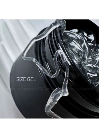 Гель для объемных дизайнов Size Gel (прозрачный) 5 мл Saga (386094219)
