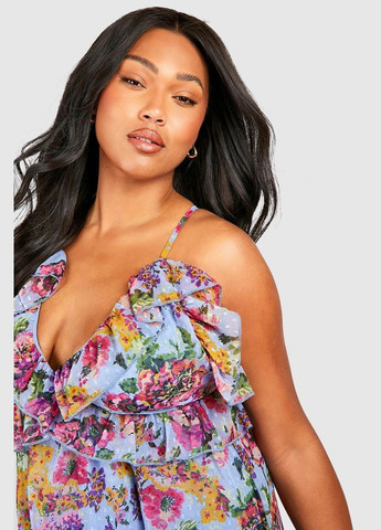 Комбінована повсякденний сукня Boohoo з малюнком