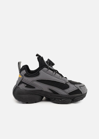 Графитовые демисезонные кроссовки для мальчика, на плоской подошве цвет графитовый цб-00273916 Kimboo