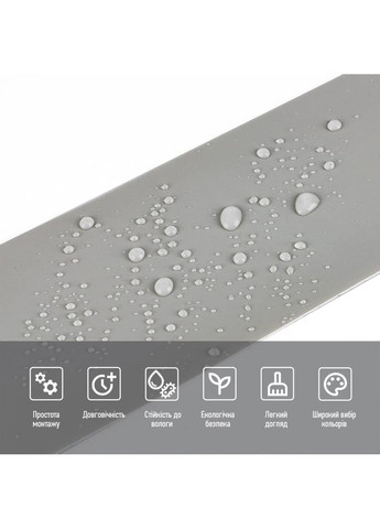 Плінтус вініловий самоклеючий 5000х100х2мм Глянцевий (D) SW-00002121 Sticker Wall (373394292)