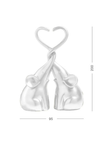 Статуэтка декоративная MVM MY HOME Пара Слонов Белые (DH-ST-25 WHITE) МВМ (365280751)