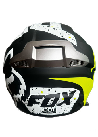 Эндуро кроссовый мотошлем Helmet Fox V2 + очки Standard комплект No Brand (370756042)