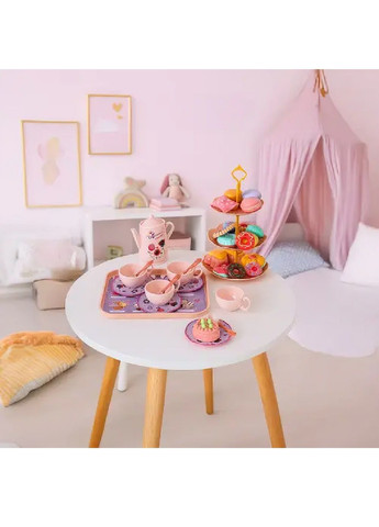 Дитячий ігровий набір іграшковий посуд чайний сервіс з десертами в валізці для дітей дівчаток 25,5x10x19 см (481384-Prob) Unbranded (361306301)