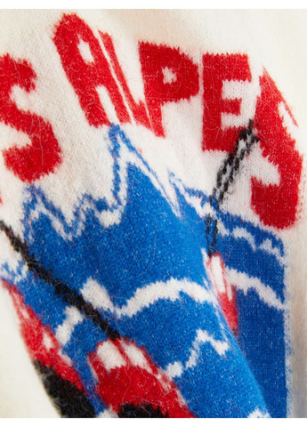 Молочний джемпер зима,молочний з принтом, Primark