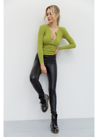 Кофта женская на молнии в рубчик,, 204R003 Ager (362458517)