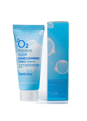 Пінка для вмивання O2 Premium Aqua киснева 100 мл FarmStay (302722922)
