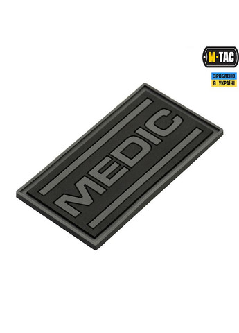 Нашивка Medic PVC Black/Grey M-TAC (315514893)