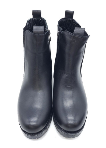 Осенние женские ботинки зимние черные кожаные mr-14-6 23 см(р) Morento