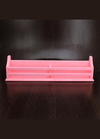 Настенная книжная полка из дерева Маргарита 10х75 барби (КПГ-10750250) No Brand (328079226)