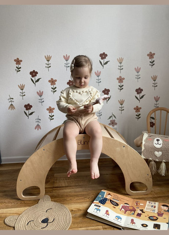 Детская кроватка-качалка Luna Toys Natural Wood с матрасом LunaToys (352770180)