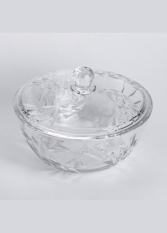 Салатниця скляна з кришкою 24 см під кришталь Yiwu (326599374)