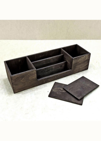 Органайзер настільний з дерева Колумбус мокко (КНЦ-002810) No Brand (328225439)