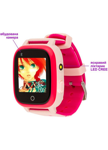 Смартчасы GO005 4G WIFI Thermometer Pink Amigo (307470251)