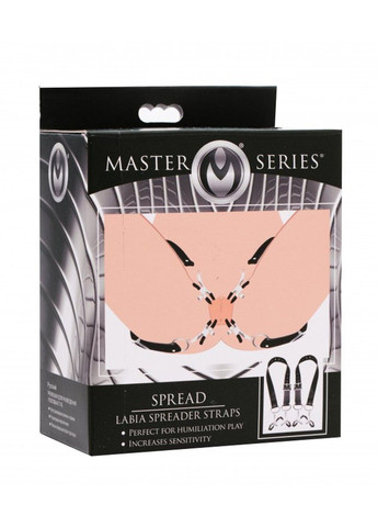 Расширитель половых губ Spread Labia Spreader Straps with Clamps Master Series (289784680)