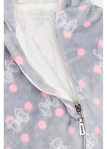 Утепленный комбинезон для девочки цвет серый CB-00284486 Sweet Mario (368296010)