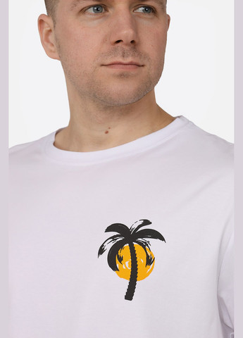 Белая футболка с коротким рукавом мужская цвет белый cb-00270058 Yuki