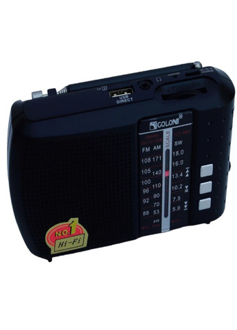 Радіоприймач портативний ICF-8 радіо на акумуляторі Чорний Golon (319204098)
