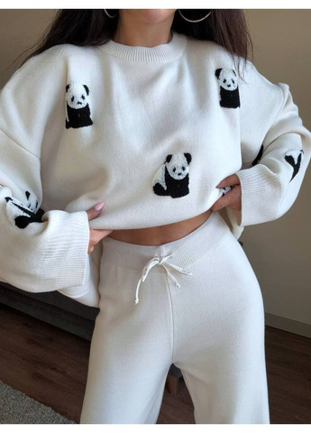 Костюм (штани, светр), колір Білий Fashion (364184256)