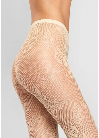 Жіночі мереживні колготки Charly C09 Vanilla — елегантна сітка з візерунком Marilyn (373259498)