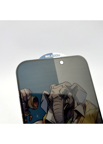 Защитное стекло антишпион на iPhone 15 PRO частное ESD privacy 5D anti spy glass на айфон 15 ПРО No Brand (369137274)