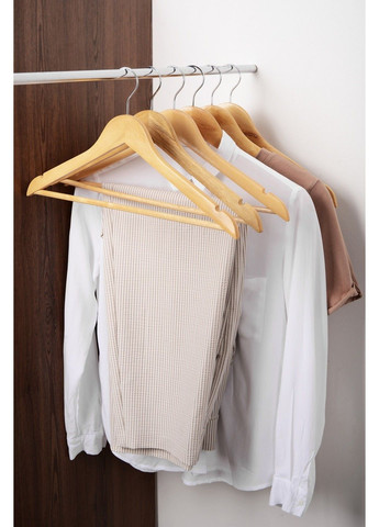 Вешалка RE05210 д/ед. дерево 44.5х23х1,2 см (6 шт) (6792299) IDEA HOME (365276538)